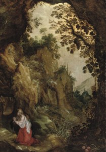 The Penitent Mary Magdalene in the wilderness