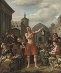 Diogenes searching for an Honest Man