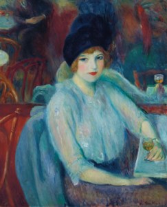 William Glackens, Café Lafayette (Portrait of Kay Laurell)