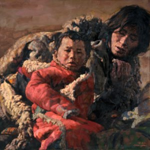 Tibetan Mother and Son