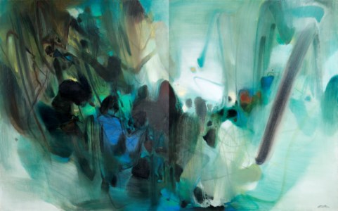 Chu Teh-Chun, Dynamisme bleu I (Blue Dynamism I)