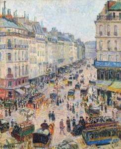 Camille Pissarro, La Rue Saint-Lazare, temps lumineux