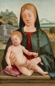 Madonna and Child in a landscape