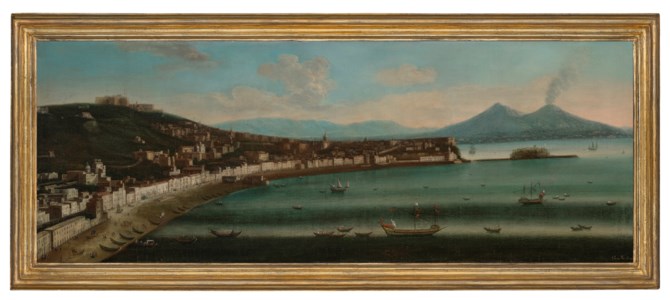 The Bay of Naples from the West, with the Chiaia, San Martino, Capodimonte, Castel dell'Ovo and Vesuvius beyond