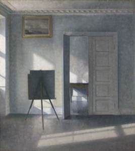 Vilhelm Hammershøi, Interior with an Easel, Bredgade 25
