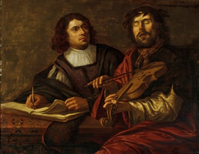 Homer dictating to a scribe