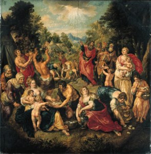 The Gathering of the Manna by the Israelites