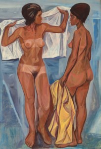 Women at a Public Shower