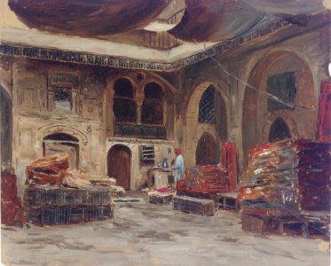 A rug merchant's bazaar