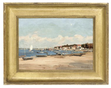 Seashore with boats