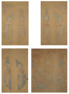 A set of four tracery designs for Albion Congregational Church, Ashton-under-Lyne, Lancashire