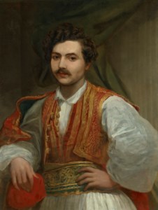 Portrait of Nicolas Ionides (1815-1873), half-length, in Greek costume
