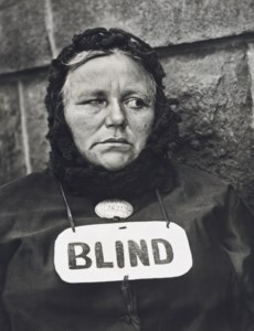 Blind Woman, New York, 1916