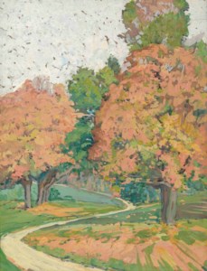 Landscape with Maple Trees