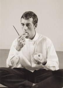 'Forbidden Fruit' (David Wojnarowicz Eating an Apple in an Issey Miyake shirt) from The Twelve Perfect Christmas Gifts from Dianne B., 1983