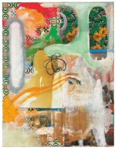 Albert Oehlen, Äpfel und Zeitungen (Apples and Newspapers)
