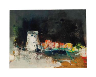 Nature Morte sur Fond Noir