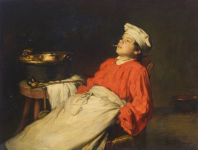 Sa première cigarette or Jeune fumeur