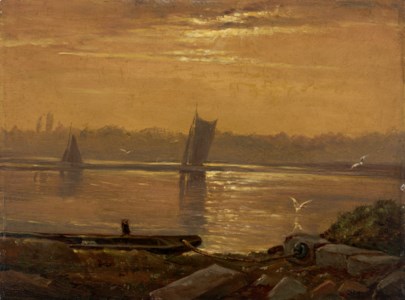 Abend an der Elbe