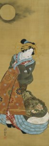 Courtesan in moonlight