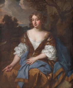 Portrait of a lady, traditionally identified as Mary 'Moll' Davis (c. 1651-1708), three-quarter-length, in a landscape