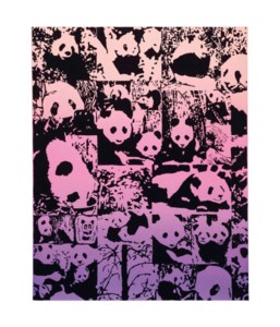 World of Pandas (Blue, Violet, Orange)