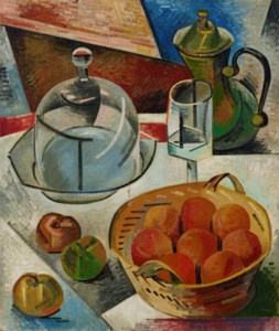 Nature morte à la cloche de verre