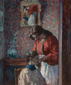 La Coiffure (Mme Lebasque coiffant sa fille)
