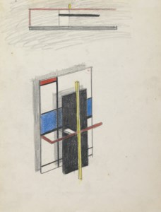 Study for Wall Construction--Two Views