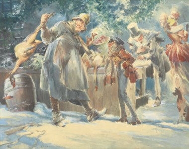 The Turkey Vendor (Scene from "A Christmas Carol")