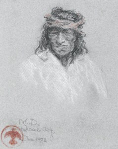 Portrait of an Apache Brave