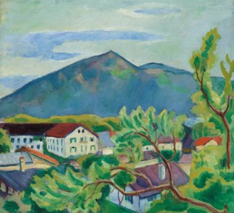 Frühlingslandschaft in Tegernsee