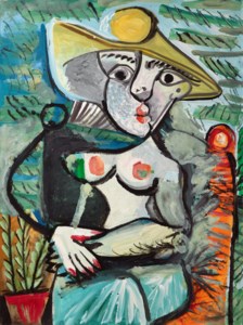 Pablo Picasso, Femme au chapeau assise