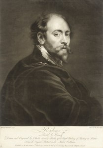 Artist's self-portraits: Leonardo Da Vinci; Annibal Caracci; Ludovico Caracci; Domenichino; Rubens; Rembrandt; Rembrandt (in later life); and Hogarth