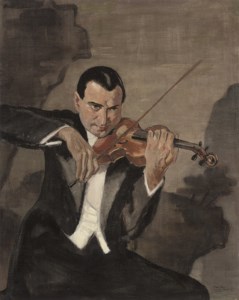 The violin player; and Study of a girl, verso