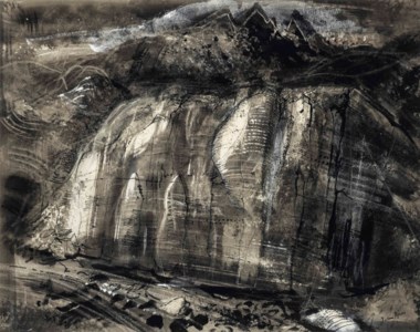 Rockface under Tryfan, North Wales