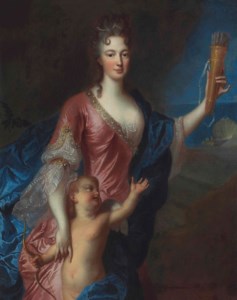 Portrait of a lady as Venus disarming Cupid