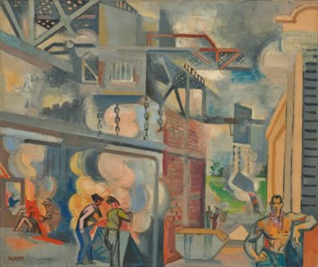 L'Usine à gaz (esquisse pour la décoration du Palais de la Découverte)