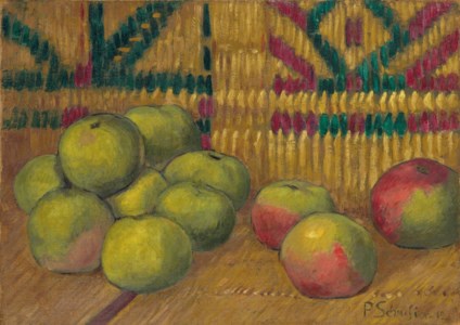 Pommes fond vert