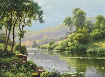 A cottage by still waters
