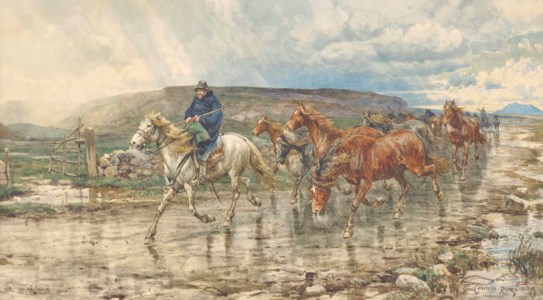 Bad weather in the Roman Campagna