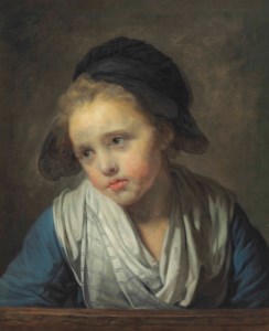 A girl at a parapet