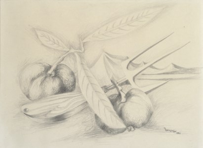 Fruits et fourche