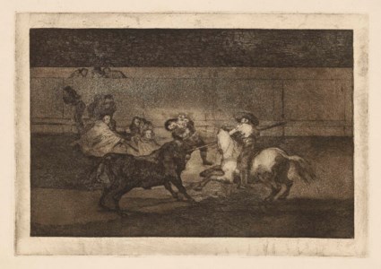Mort de Pepe Illo (Death of Pepe Illo), additional plate F from; La Tauromaquia (D. 262: H. 242)