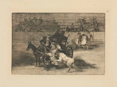 Five additional plates from; La Tauromaquia (D. 257, 259, 260, 262, 263; H. 237, 239, 240, 242, 243)