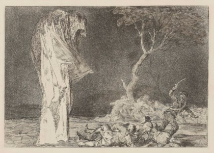 Por temor no pierdas honor (Do not lose honor through fear), plate 2 from; Los Proverbios (D. 203; H. 249)