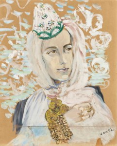 Femme vêtue à l'orientale