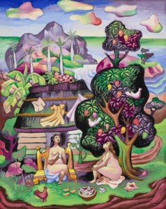 El bohío (also known as Landscape with Nudes )