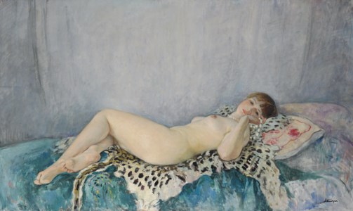 Henri Lebasque, Nu à la peau de léopard, Le Cannet