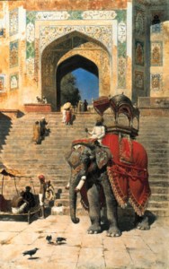 Edwin Lord Weeks, Royal Elephant at the Gateway to the Jami Masjid, Mathura
